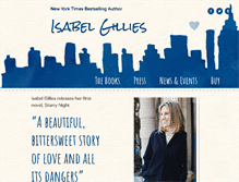 Tablet Screenshot of isabelgillies.com